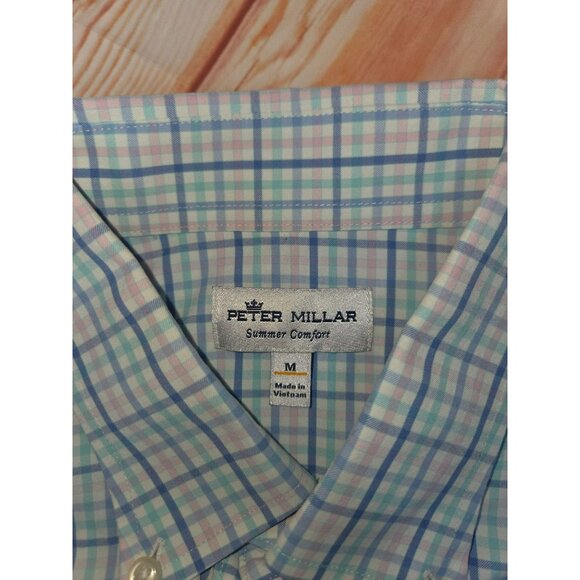 Peter Millar Summer Comfort Mens Performance Shirt Medium - Picture 5 of 7